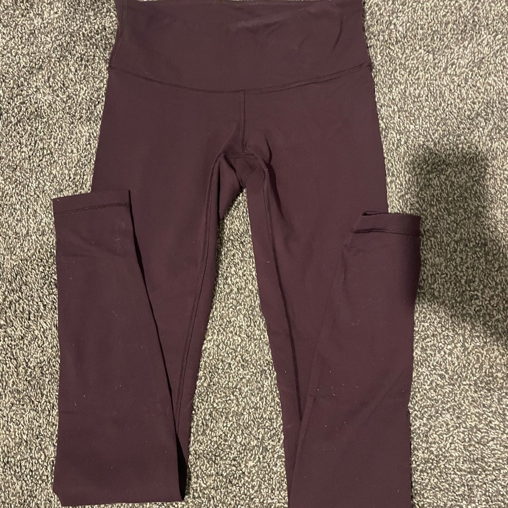 COPY - Lululemon leggings. Maroon color.